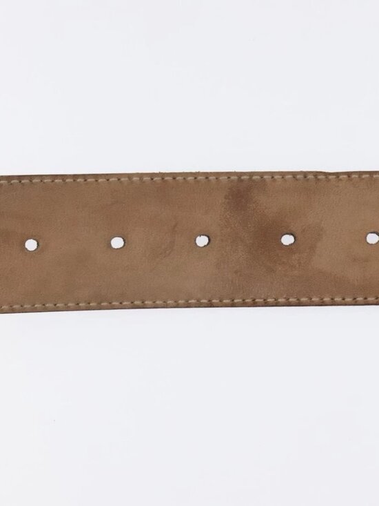 GUCCI GG Canvas Guccissima Belt Leather 37.8\